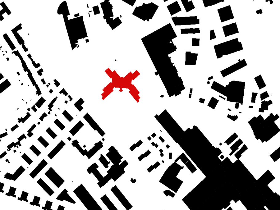 Schwarzplan Harscampstraße 11