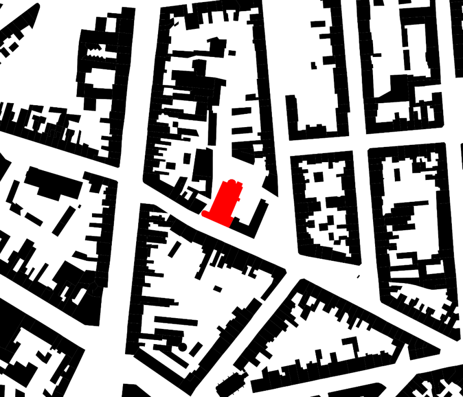 Schwarzplan Harscampstraße 11