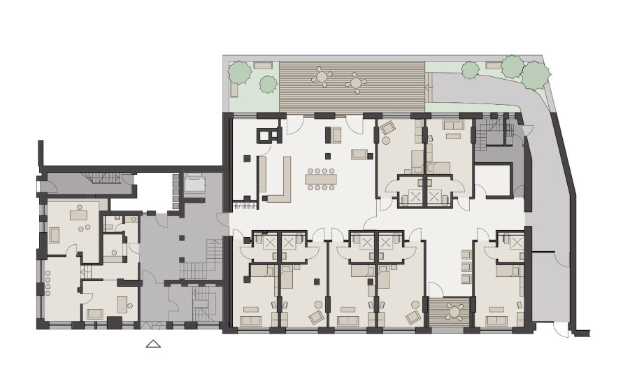 Schwarzplan Harscampstraße 11