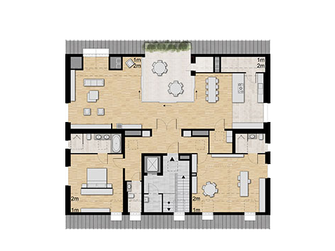 Schnitt Harscampstraße 11