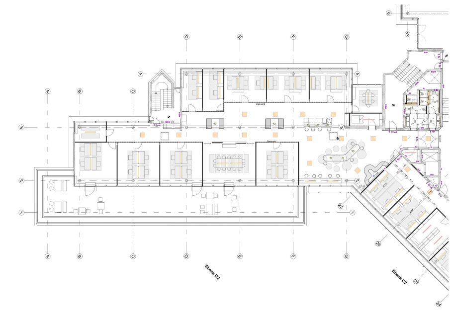 Detail Dachstuhl Harscampstraße 11