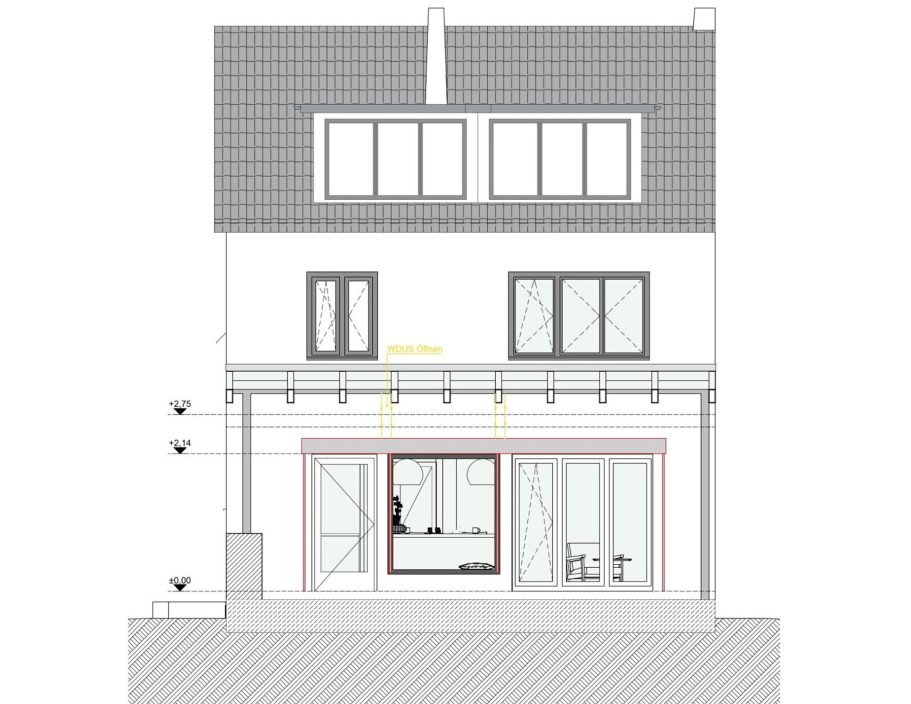 Schnitt Harscampstraße 11