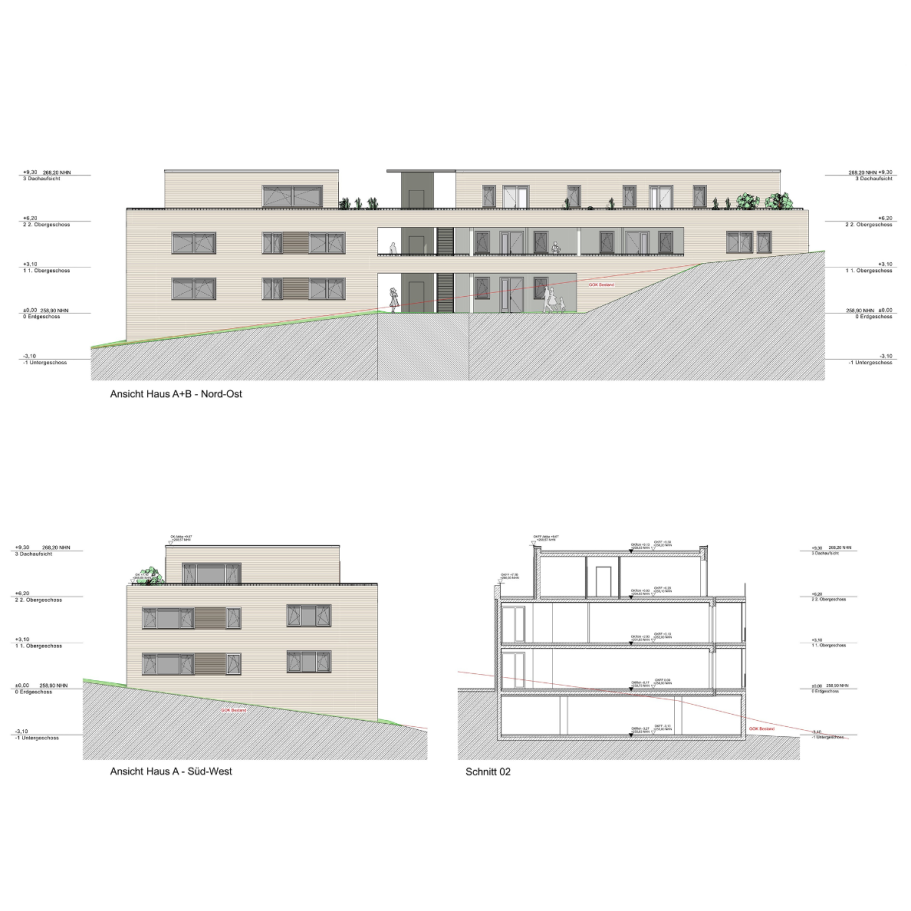 Detail Dachstuhl Harscampstraße 11