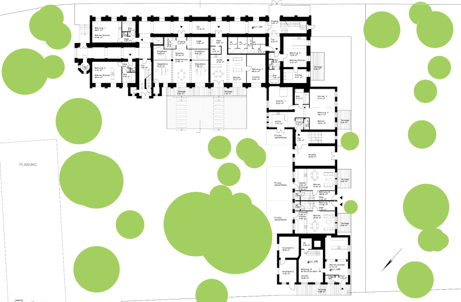 Schnitt Harscampstraße 11