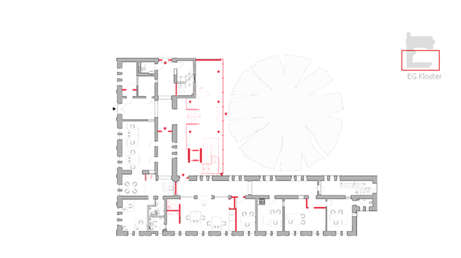 Detail Dachstuhl Harscampstraße 11