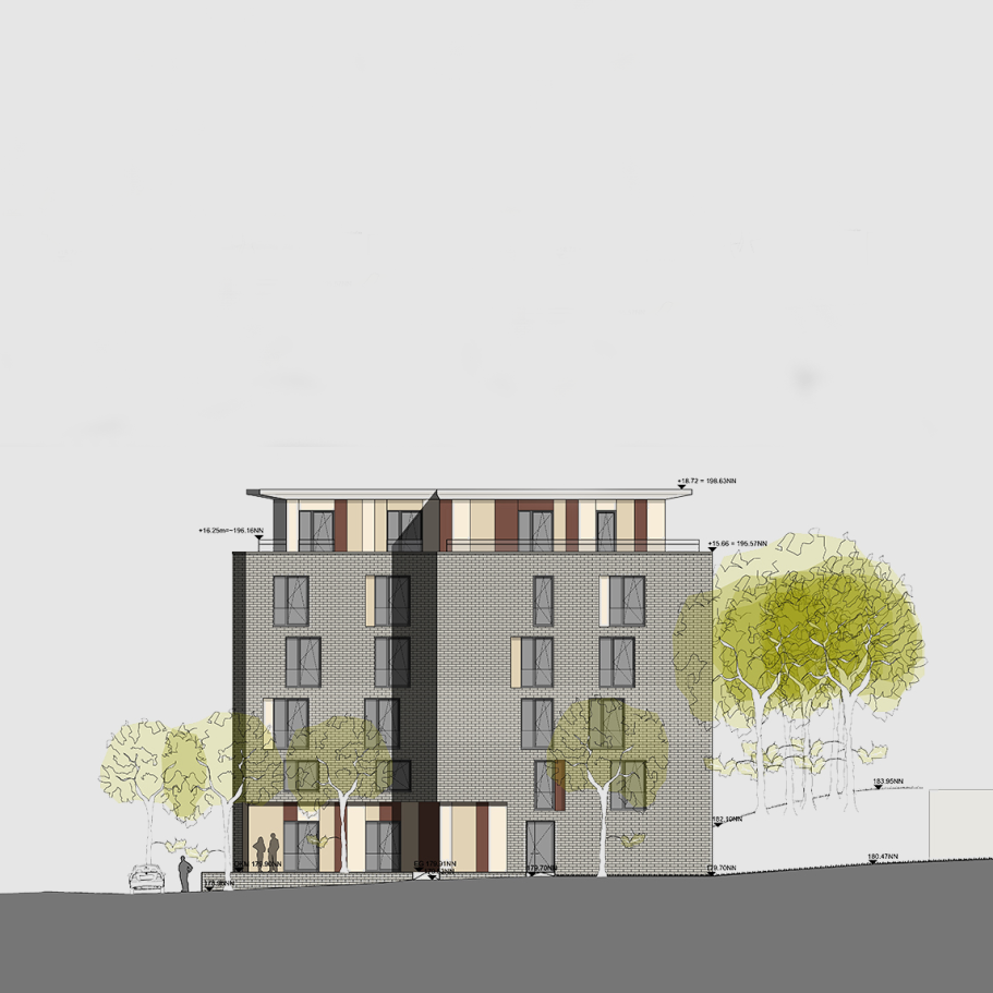 Detail Dachstuhl Harscampstraße 11