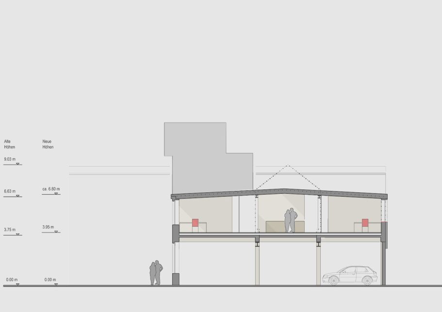 Detail Dachstuhl Harscampstraße 11