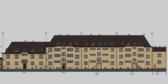 Detail Dachstuhl Harscampstraße 11